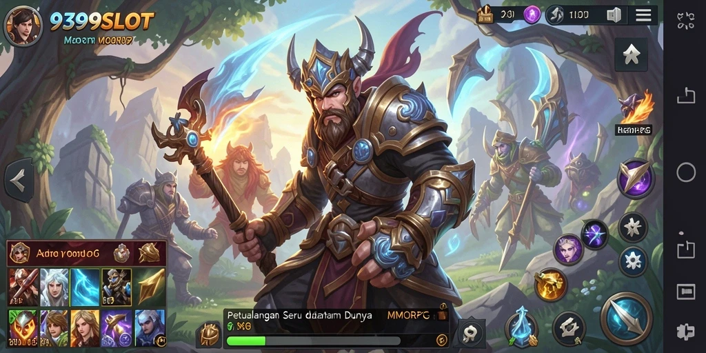 Gameplay menawan 9399SLOT dalam dunia MMORPG yang memukau.