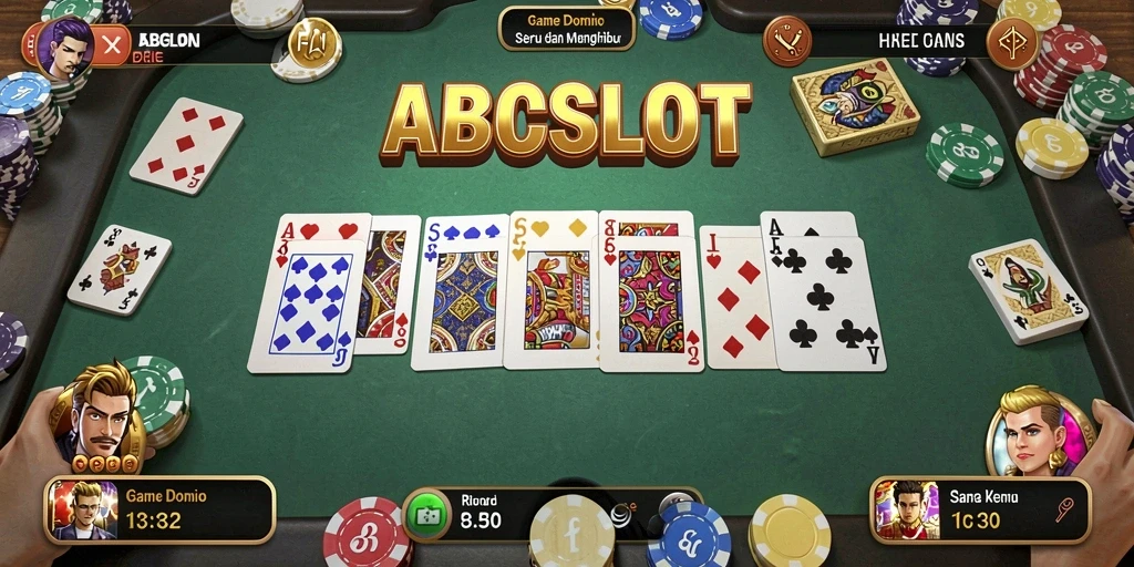 Tampilan menarik dari gameplay Domino ABCSLOT yang seru.