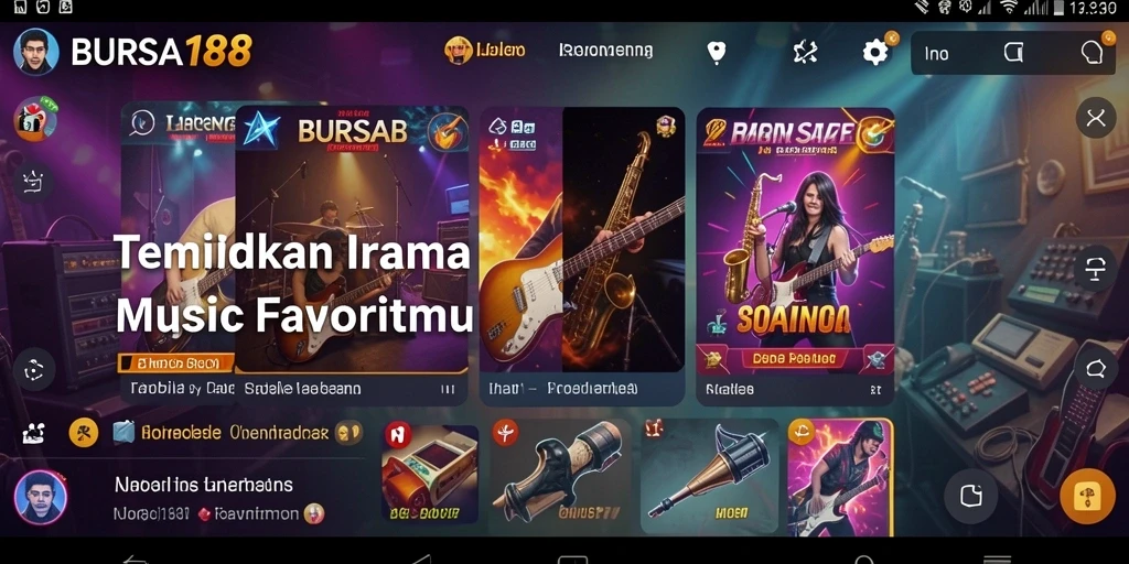 Tampilan menarik gameplay BURSA188 dengan interaksi musik yang seru.
