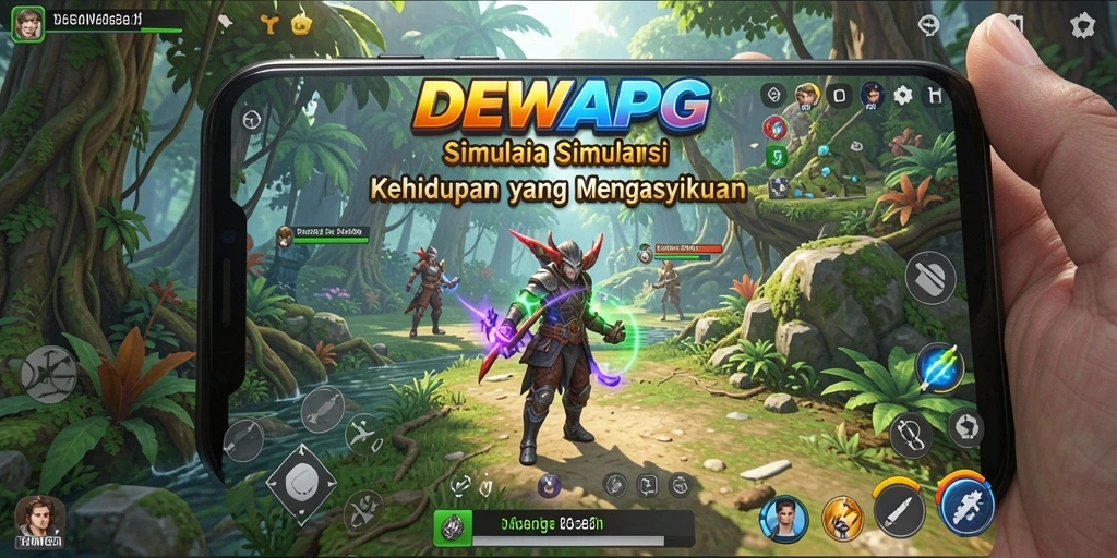 Tampilan gameplay menarik di DEWAPG dengan berbagai aktivitas simulasi.