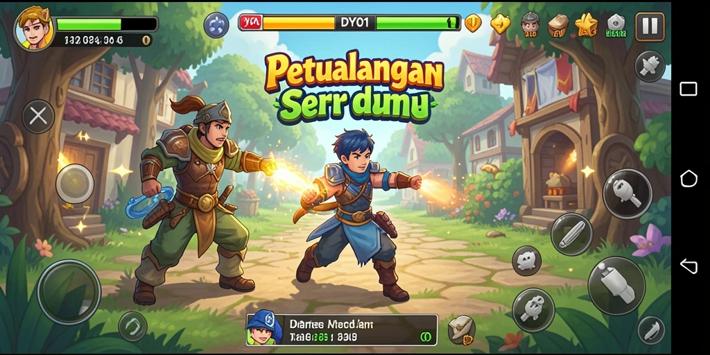 Tampilan menarik dari gameplay DYO1 yang penuh aksi.