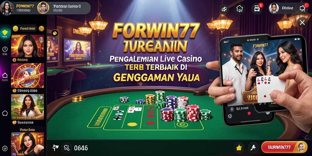 Tampilan gameplay Live Casino FORWIN77 yang menarik dan interaktif.
