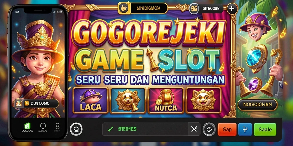 Tampilan gameplay seru di GOGOREJEKI dengan berbagai tema slot.