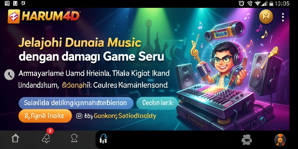 Gameplay seru HARUM4D yang menyuguhkan musik terbaik.