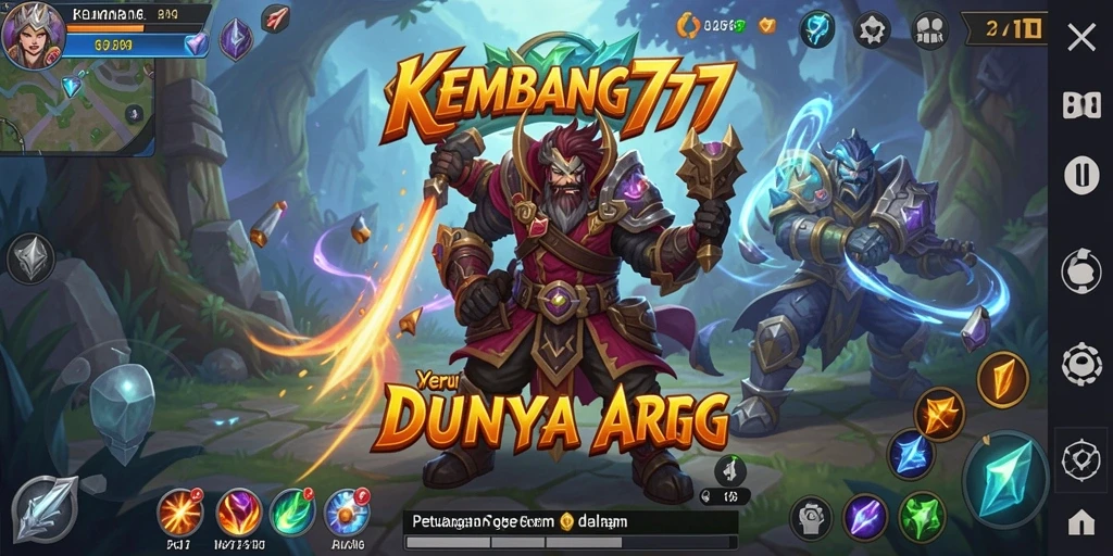 Screenshot menunjukkan aksi seru dalam permainan ARPG KEMBANG777.