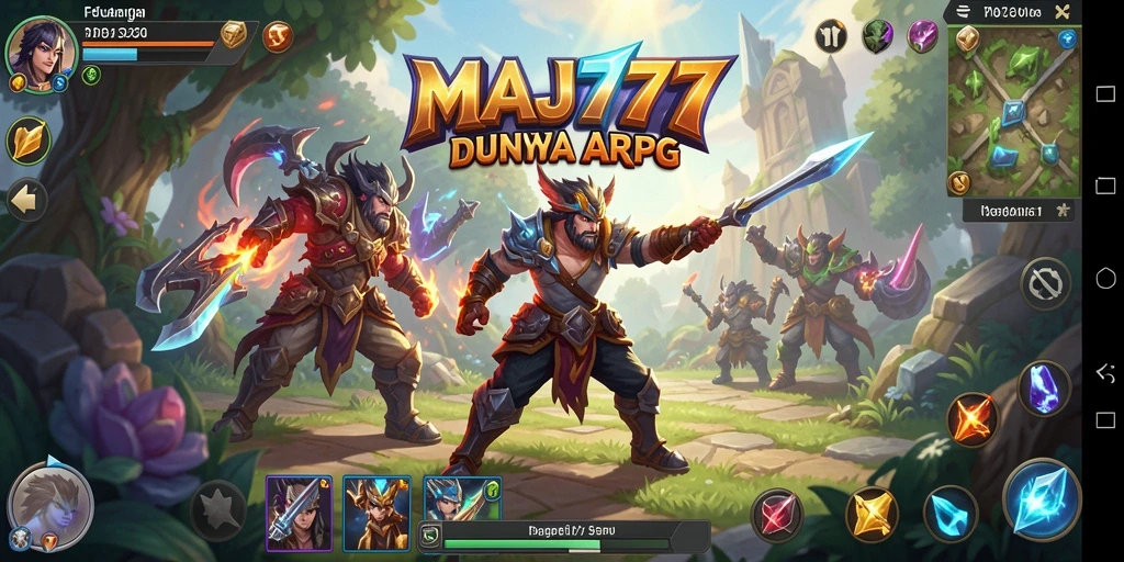 Tampilan dinamis gameplay MAJ777 dalam dunia ARPG.