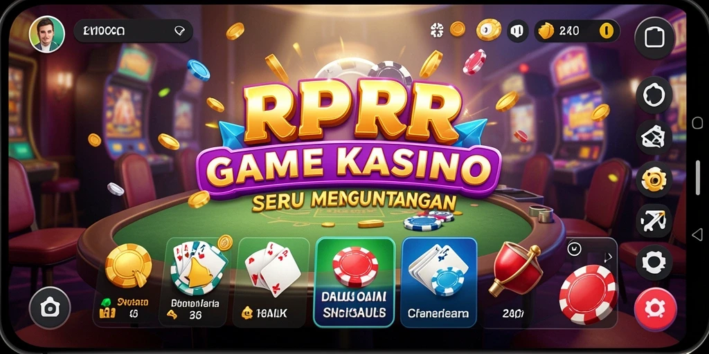 Tampilan seru permainan Kasino RPRR yang menghibur.