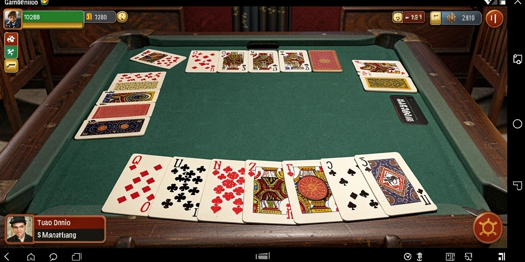 Tampilan gameplay Domino yang seru dan interaktif.