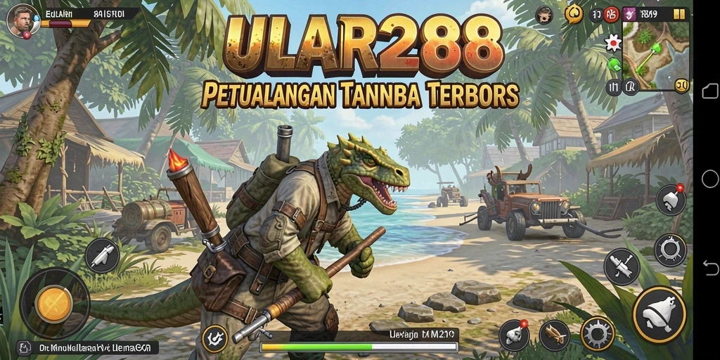 Gameplay ULAR288 menampilkan eksplorasi dunia terbuka yang menarik.